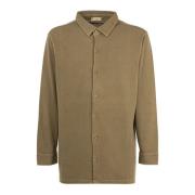 Heren Overhemd met Lange Mouwen en Knopen Cashmere Company , Brown , H...