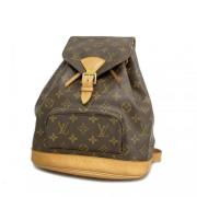 Pre-owned Fabric backpacks Louis Vuitton Vintage , Brown , Dames