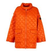 Dames Pufferjas met Afneembare Zakken Husky Original , Orange , Dames