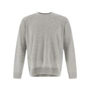 Kasjmier Crewneck Sweater 12 Gauge Herno , Gray , Heren