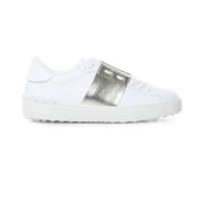 Open Sneakers met Kleurrijke Band Valentino Garavani , White , Dames