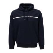 Blauwe katoenen hoodie Armani Exchange , Blue , Heren