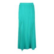 Elegante Viscose Polyester Rok Patrizia Pepe , Blue , Dames