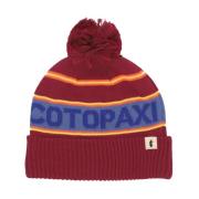 Retro Pom Pom Beanie Burgundy Cotopaxi , Red , Heren