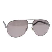 Pre-owned Metal sunglasses Gucci Vintage , Gray , Dames