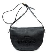 Pre-owned Leather shoulder-bags Loewe Pre-owned , Black , Dames