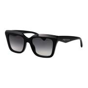 Stijlvolle zonnebril Am0473S Alexander McQueen , Black , Dames