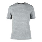 Katoenen T-shirt Diesel , Gray , Dames