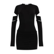 Jurk met afneembare mouwen Helmut Lang , Black , Dames