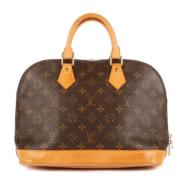 Pre-owned Canvas handbags Louis Vuitton Vintage , Brown , Dames