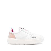 Witte platte schoenen met logodetail Love Moschino , White , Dames