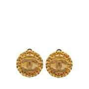 Pre-owned Metal chanel-jewelry Chanel Vintage , Yellow , Dames