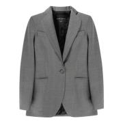 Androgyn Grey Cady Blazer Hebe Studio , Gray , Dames