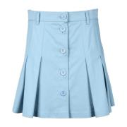 Katoen Elastaan Rok RED Valentino , Blue , Dames