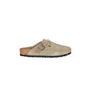 Suède sandaal met gevlochten bandjes Birkenstock , Beige , Dames