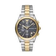 Gouden Herenhorloge Klassiek Elegant Emporio Armani , Yellow , Heren