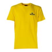 Heren Crew Neck T-shirt JIM Model Museum , Yellow , Heren