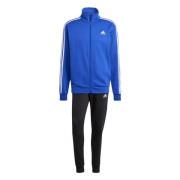 Basic Fleece 3 strepen Tracksuit Adidas , Blue , Heren