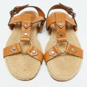 Pre-owned Leather sandals Gucci Vintage , Brown , Heren