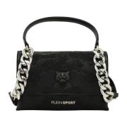 Stijlvolle PU-tas Plein Sport , Black , Dames