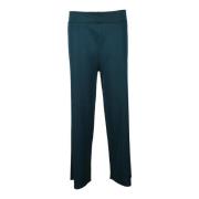 Viscose Polyester Broek Alpha Studio , Blue , Dames