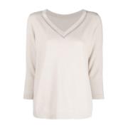 Stijlvolle Sweater Collectie Fabiana Filippi , Gray , Dames