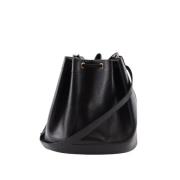 Pre-owned Leather shoulder-bags Hermès Vintage , Black , Dames