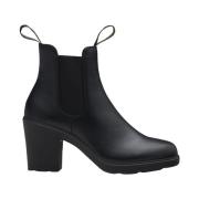 Zwarte Leren Unisex Laarzen Blundstone , Black , Dames