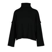 Wollen trui in klassieke stijl PierAntonioGaspari , Black , Dames