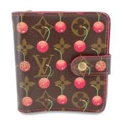 Pre-owned Canvas wallets Louis Vuitton Vintage , Red , Dames