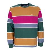 Nation Stripe Lange Mouw Tee Obey , Multicolor , Heren