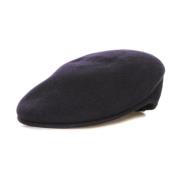 Donkerblauwe Wollen Pet Platte Kroon Kangol , Blue , Heren