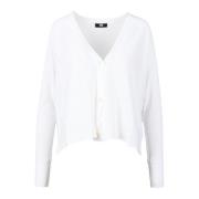 Katoenen Gebreide Top Alpha Studio , White , Dames