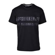 Stijlvolle Katoenen T-Shirt Collectie Bikkembergs , Black , Heren