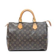 Pre-owned Canvas handbags Louis Vuitton Vintage , Brown , Dames