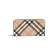 Stijlvolle Portemonnees Collectie Burberry , Beige , Dames