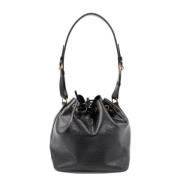 Pre-owned Leather shoulder-bags Louis Vuitton Vintage , Black , Dames