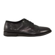 Leren schoenen met rubberen zool Pantanetti , Black , Heren