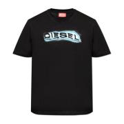 T-shirt T-Adjust-R4 Diesel , Black , Heren