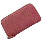 Pre-owned Leather wallets Bottega Veneta Vintage , Pink , Dames