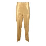 Katoenen Casual Broek Jucca , Yellow , Dames