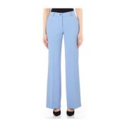 Elegante Flared Broek Lichtblauw Liu Jo , Blue , Dames