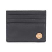 Pre-owned Leather wallets Versace Pre-owned , Black , Dames