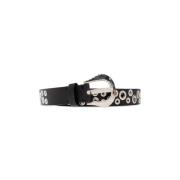 Leren riem Golden Goose , Black , Dames