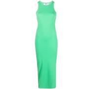 Midi Dresses Msgm , Green , Dames