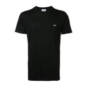 Klassieke Katoenen Tee Lacoste , Black , Heren