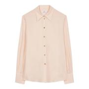 Roomzijden blouse met Swirl-design PS By Paul Smith , Beige , Dames