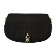 Leren Schoudertas Michael Kors , Black , Dames