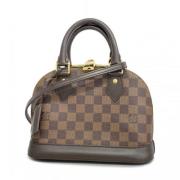 Pre-owned Fabric handbags Louis Vuitton Vintage , Brown , Dames