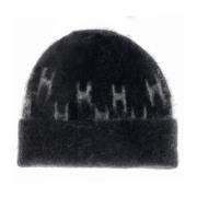 Zwarte Beanie Accessoires Hoeden/Sjaals/Sokken Hést , Black , Dames